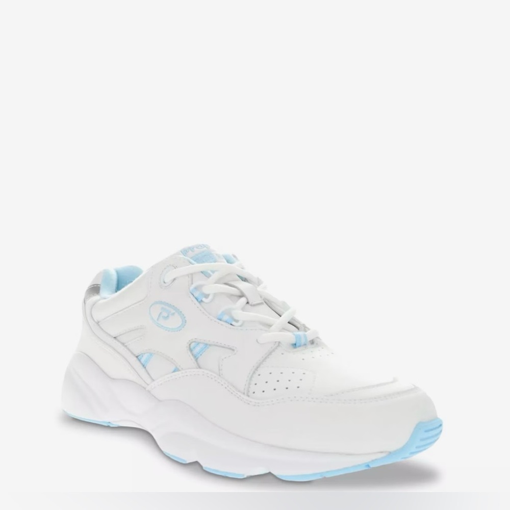 Propet White and Light Blue Athletic Sneakers size 5.5